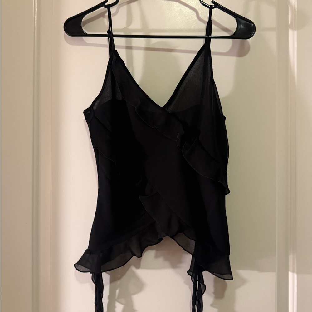 Wilfred Black Ruffle Camisole